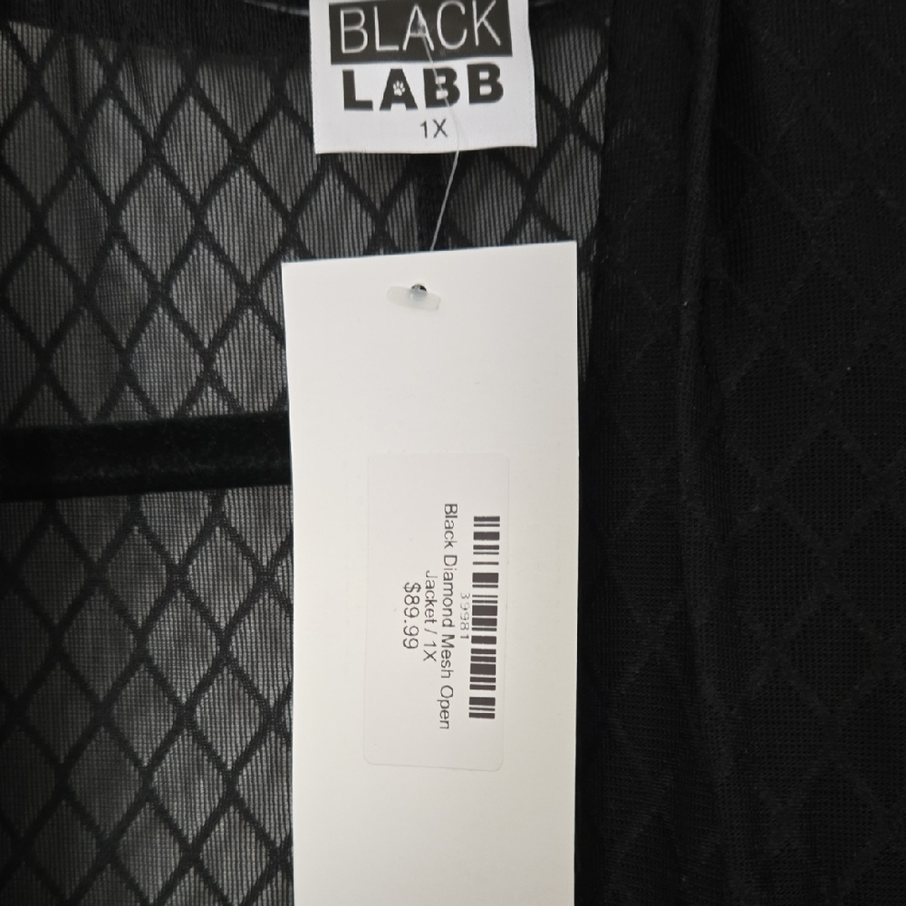 Black Long-Sleeve Robe Jacket - Picture 2 of 6